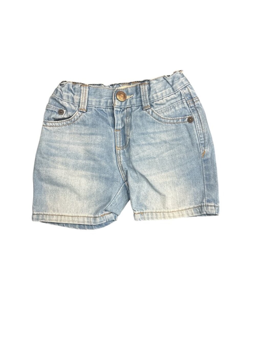 Zara Baby Boy Light Wash Denim Shorts (3-6 Months)